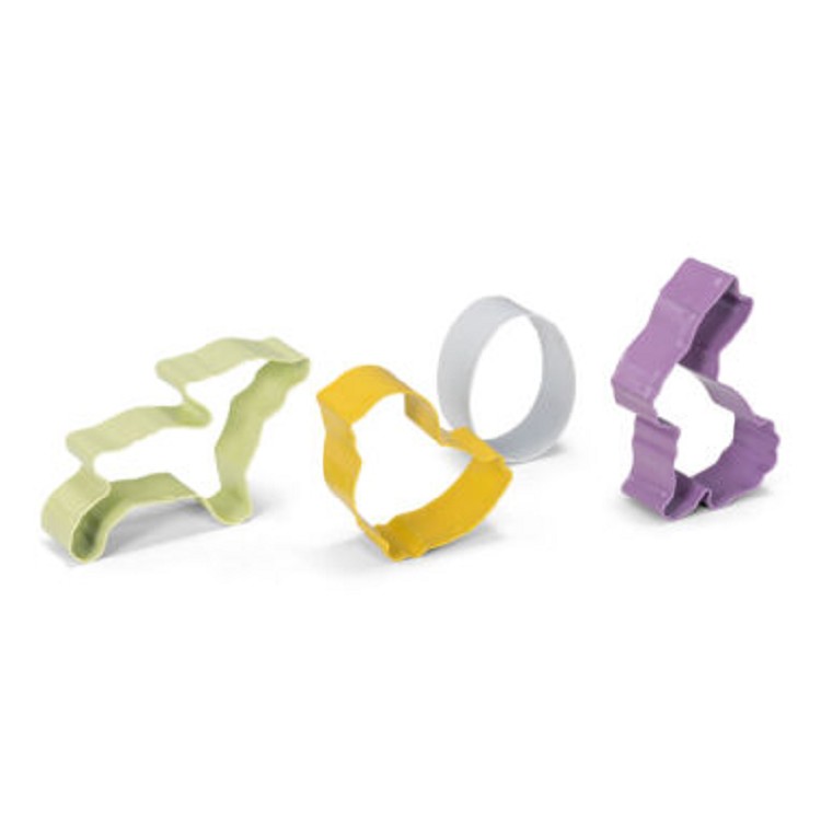 Set uitsteekvormen RVS Pasen 4 delig